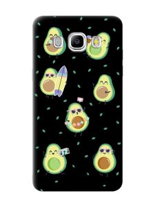 Матовий чорний чохол на Samsung Galaxy J5(2016) J510 :: Авокадо на відпочинку (принт 302)