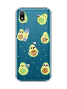 Прозорий чохол для Huawei Y5 2019 / Honor 8S :: Авокадо на відпочинку (принт 302)