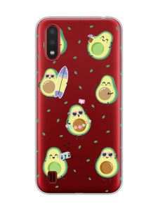 Прозорий чохол для Samsung Galaxy A01 :: Авокадо на відпочинку (принт 302)