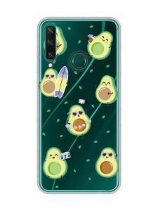Прозорий чохол на Huawei Y6p :: Авокадо на відпочинку (принт 302)