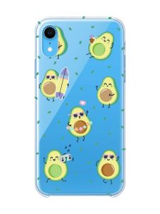 Прозорий чохол на iPhone XR :: Авокадо на відпочинку (принт 302)