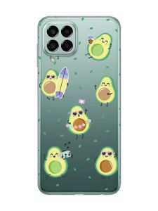 Прозорий чохол на Samsung Galaxy M33 5G :: Авокадо на відпочинку (принт 302)