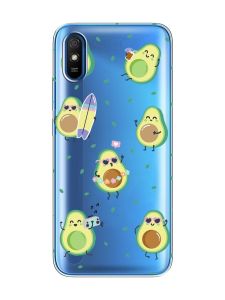 Прозорий чохол на Xiaomi Redmi 9A  :: Авокадо на відпочинку (принт 302)
