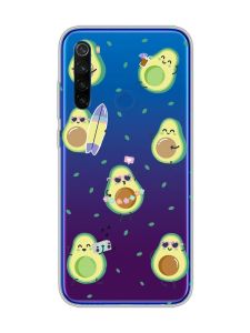 Прозорий чохол на Xiaomi Redmi Note 8T :: Авокадо на відпочинку (принт 302)