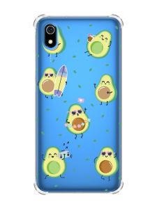 Чохол з потовщеними кутами для Xiaomi Redmi 7A :: Авокадо на відпочинку (принт 302)