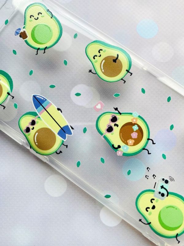 Чохол з потовщеними кутами на Xiaomi Redmi Note 11 4G :: Авокадо на відпочинку (принт 302)