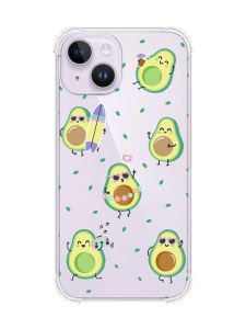 Чохол із потовщеними кутами на iPhone 14 :: Авокадо на відпочинку (принт 302)