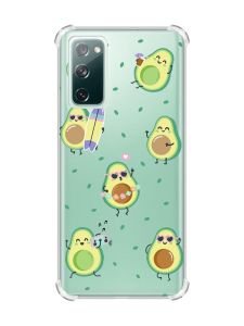 Чохол з потовщеними кутами на Galaxy S20 FE :: Авокадо на відпочинку (принт 302)