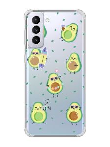 Чохол з потовщеними кутами на Samsung Galaxy S21 Plus :: Авокадо на відпочинку (принт 302)