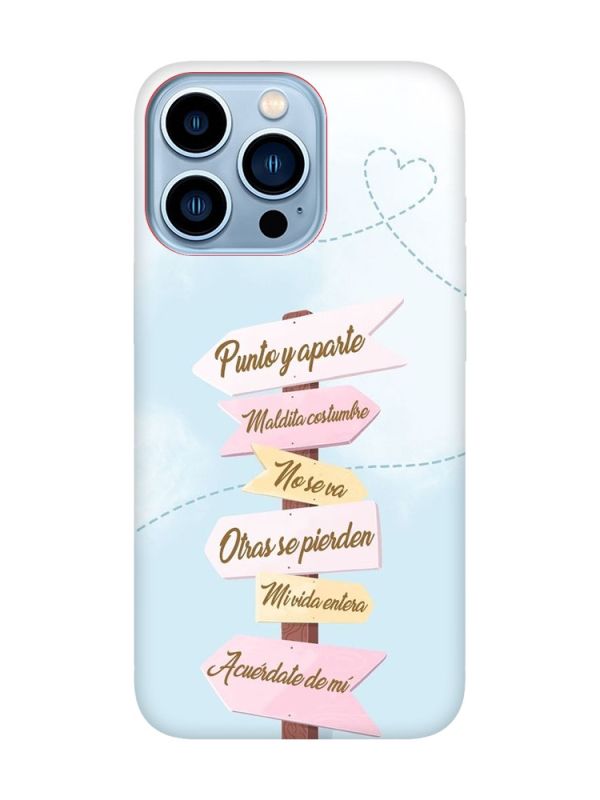 Матовий червоний чохол на Apple iPhone 13 Pro Max :: Вказівники (принт 322)