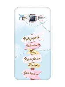 Матовий червоний чохол на Samsung Galaxy J3 / J310 :: Вказівники (принт 322)