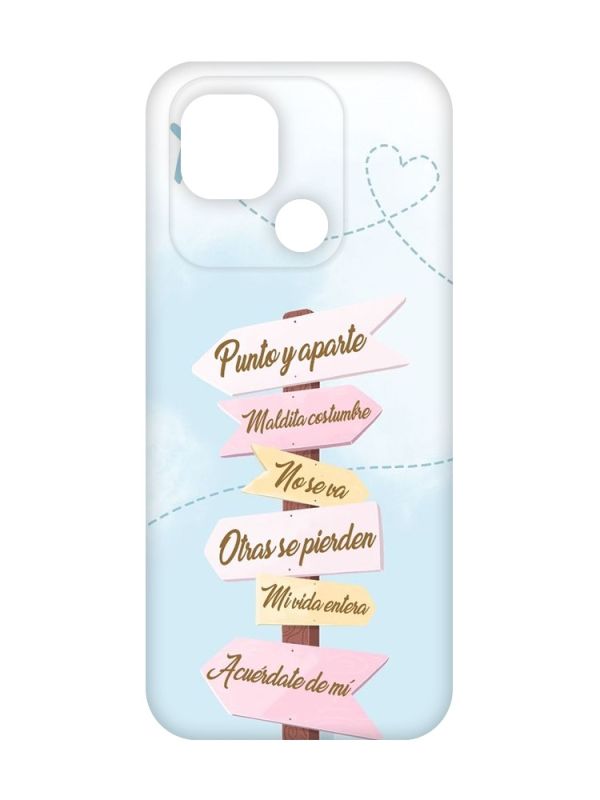 Матовий червоний чохол на Xiaomi Redmi 10C :: Вказівники (принт 322)