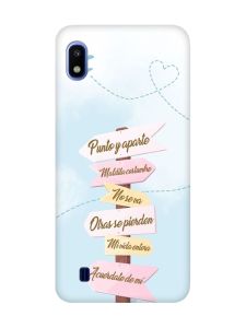 Матовий рожевий чохол на Samsung Galaxy A10 (2019) A105 :: Вказівники (принт 322)