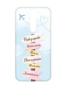 Матовий рожевий чохол на Xiaomi Redmi Note 8 Pro :: Вказівники (принт 322)