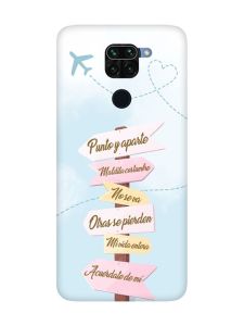 Матовий рожевий чохол на Xiaomi Redmi Note 9 :: Вказівники (принт 322)