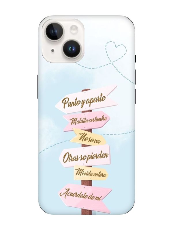 Матовий чорний чохол на Apple iPhone 14 :: Вказівники (принт 322)