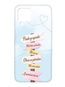 Матовий чорний чохол на Samsung Galaxy A12 :: Вказівники (принт 322)