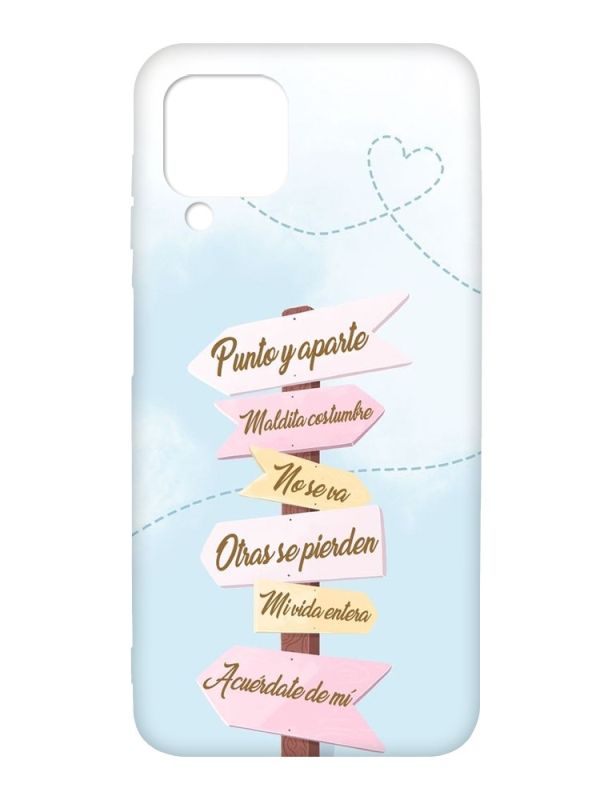 Матовий чорний чохол на Samsung Galaxy A12 :: Вказівники (принт 322)