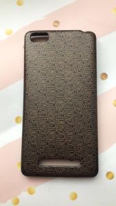 Силіконовий чохол, зроблений під шкіру, для Xiaomi Mi 4i Коричневий