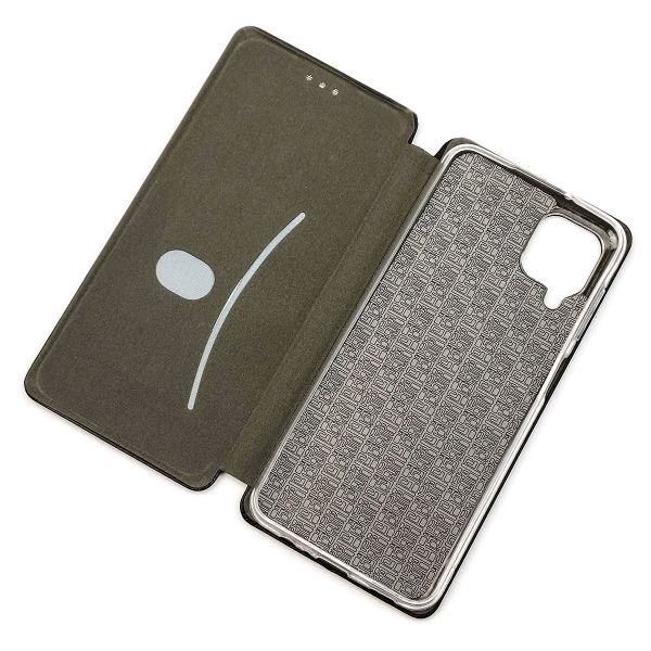 Чохол-книжка з малюнком для Samsung Galaxy A12 Чорний :: Серце з соняхом (принт 260)