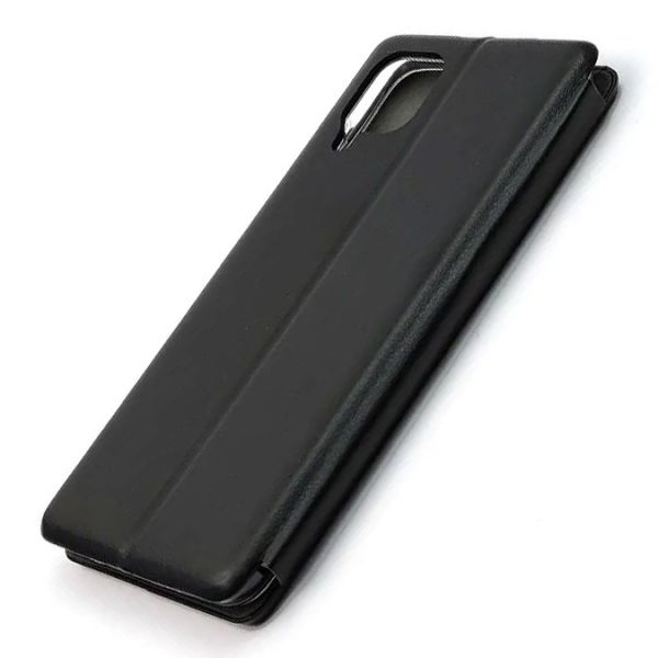 Чохол-книжка з малюнком для Samsung Galaxy A12 Чорний :: Тризуб Україна (принт 256)