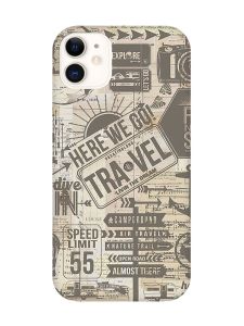 Матовий чохол з червоними боками на Apple iPhone 11 (6.1) :: Мандри (принт 324)