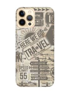 Матовий чохол з червоними боками на Apple iPhone 12 Pro Max :: Мандри (принт 324)