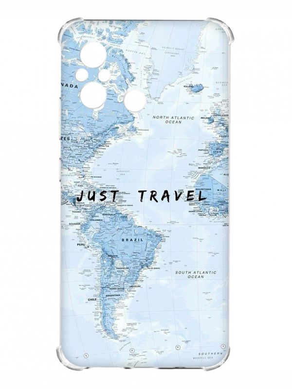 Чохол з потовщеними кутами для Xiaomi Mi 10T/Mi 10T Pro :: Подорожі. Карта (принт 323)