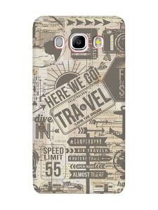 Матовий чохол з червоними боками на Samsung Galaxy J5 (2016) J510 :: Мандри (принт 324)