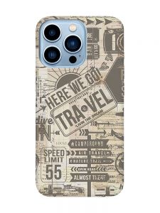 Матовий чохол з рожевими боками на Apple iPhone 13 Pro Max :: Мандри (принт 324)