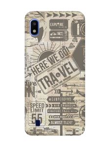 Матовий чохол з рожевими боками на Samsung Galaxy A10 (2019) A105 :: Мандри (принт 324)