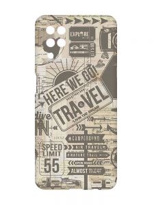 Матовий чохол з рожевими боками на Samsung Galaxy A12 :: Мандри (принт 324)