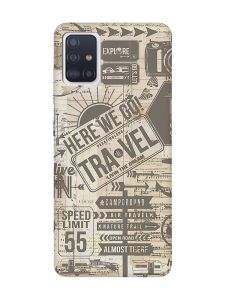 Матовий чохол з рожевими боками на Samsung Galaxy A51 :: Мандри (принт 324)