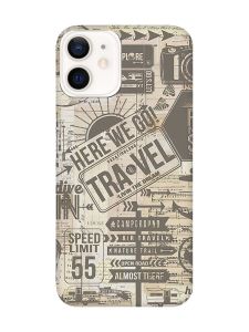 Матовий чохол з чорними боками на Apple iPhone 12 / 12 Pro (6.1) :: Мандри (принт 324)