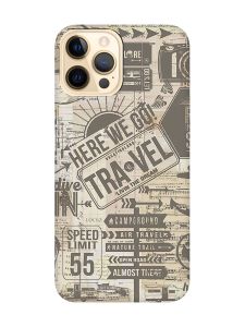 Матовий чохол з чорними боками на Apple iPhone 12 Pro Max :: Мандри (принт 324)
