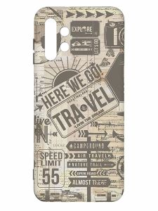 Матовий чохол з чорними боками на Samsung Galaxy A13 4G :: Мандри (принт 324)