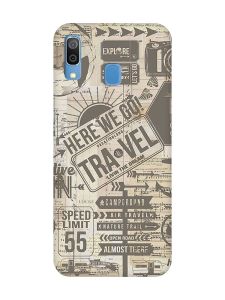 Матовий чохол з чорними боками на Samsung Galaxy A30 (2019) / A20 (2019) :: Мандри (принт 324)