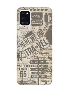 Матовий чохол з чорними боками на Samsung Galaxy A31 :: Мандри (принт 324)