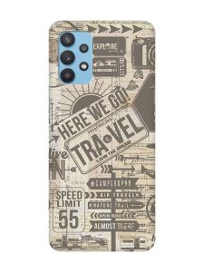 Матовий чохол з чорними боками на Samsung Galaxy A32 :: Мандри (принт 324)