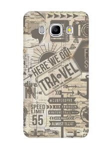 Матовий чохол з чорними боками на Samsung Galaxy J5(2016) J510 :: Мандри (принт 324)