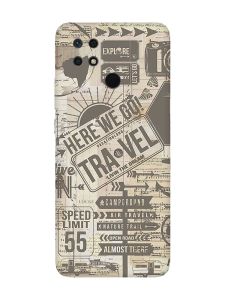 Матовий чохол з чорними боками на Xiaomi Redmi 10C :: Мандри (принт 324)