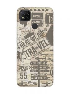 Матовий чохол з чорними боками на Xiaomi Redmi 9C/10A :: Мандри (принт 324)