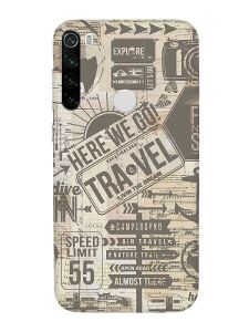 Матовий чохол з чорними боками на Xiaomi Redmi Note 8T :: Мандри (принт 324)