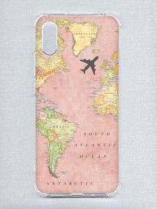 Чохол з потовщеними кутами на Xiaomi Redmi 9A :: Подорожі. Карта (принт 320)