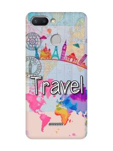 Матовий чохол з чорними боками на Xiaomi Redmi 6 :: Подорож. Travel (принт 321)