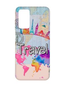 Матовий чохол з чорними боками на Xiaomi Redmi Note 11 4G :: Подорож. Travel (принт 321)
