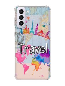 Чохол з потовщеними кутами на Samsung Galaxy S21 Plus :: Подорож. Travel (принт 321)