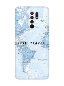 Матовий чохол з червоними боками на Xiaomi Redmi 9 :: Подорожі. Карта (принт 323)