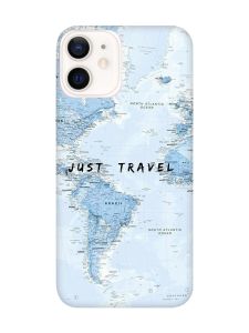 Матовий чохол з рожевими боками на Apple iPhone 12 / 12 Pro (6.1) :: Подорожі. Карта (принт 323)