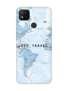 Матовий чохол з рожевими боками на Xiaomi Redmi 9C/10A :: Подорожі. Карта (принт 323)